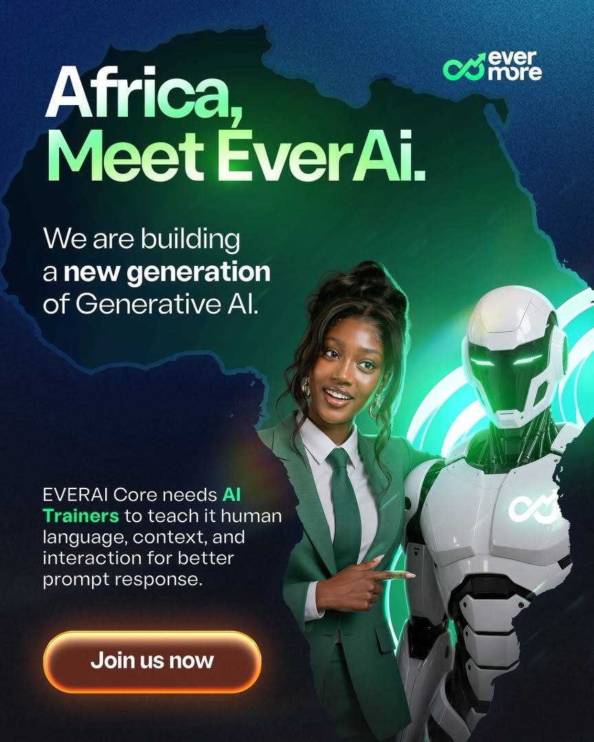 Africa, meet EverAI — Evermore brand visual